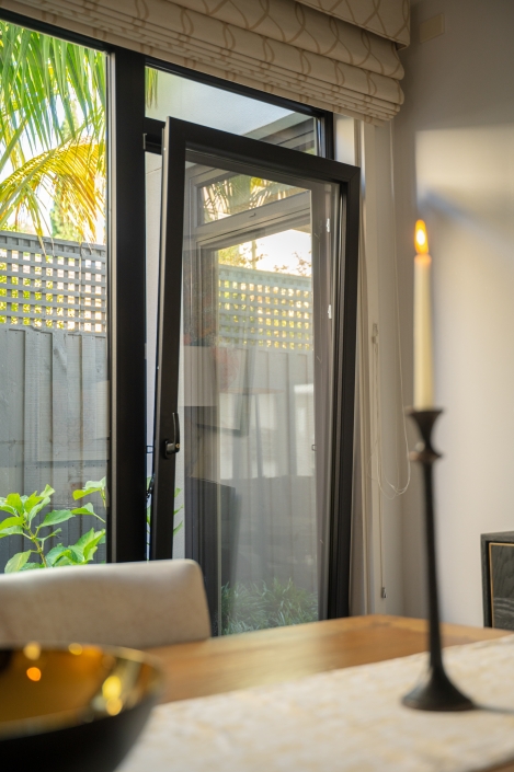 Bedroom with large UPVC tilt and turn window