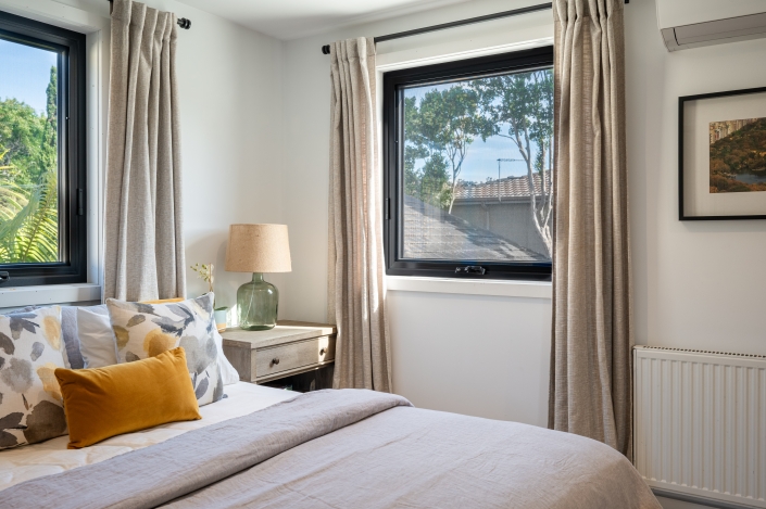 Energy-Efficient Window in Modern Home Modern interior with energy-efficient window and outside view