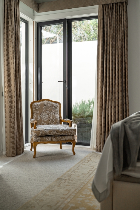 Living room with UPVC tilt and turn window and modern decor