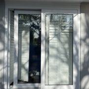 Modern interior with lift and slide door