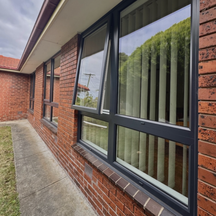 Modern UPVC window installation at Project Clayton.