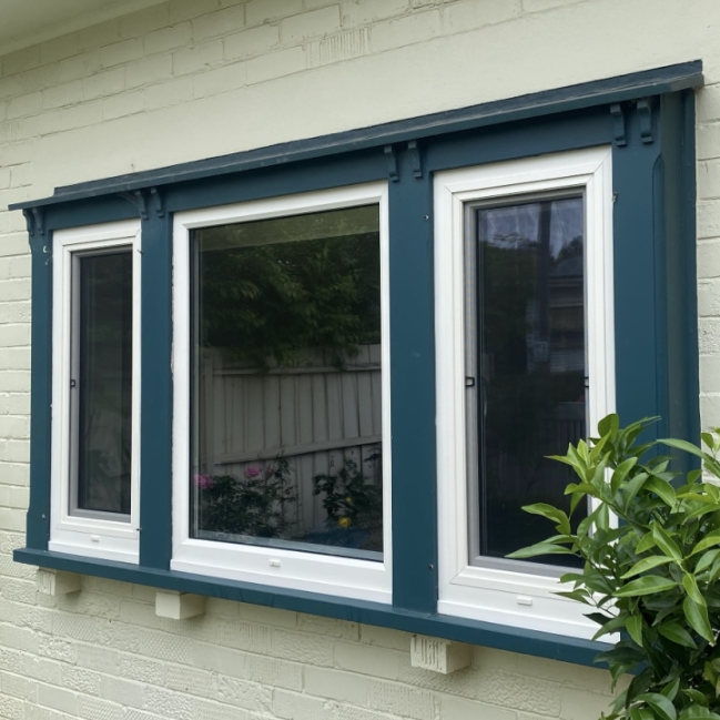 UPVC window installation at Project Glen Iris
