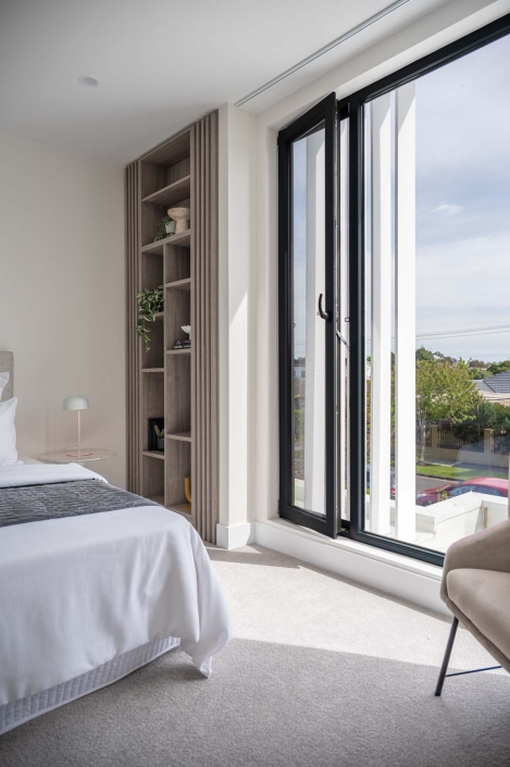 UPVC tilt and turn window opening for ventilation